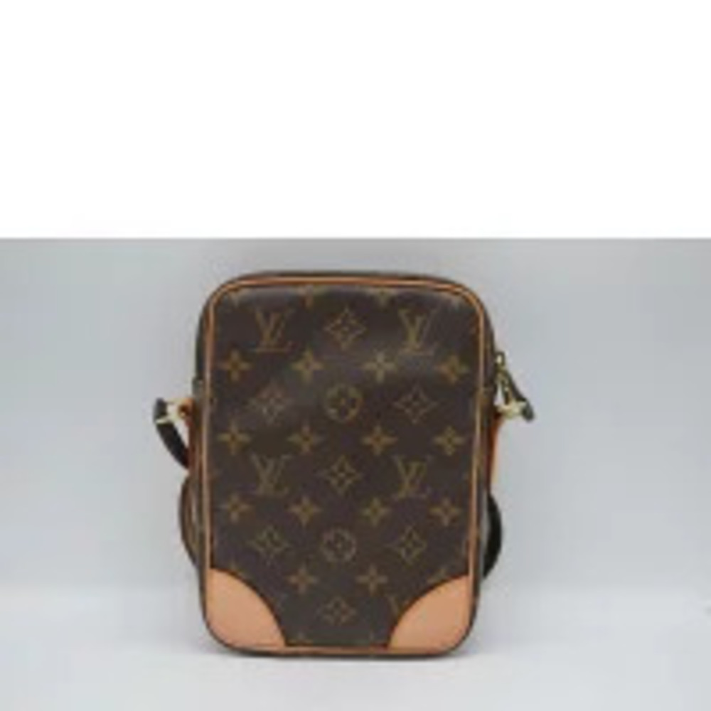 Louis Vuitton Crossbody Monogram Canvas Brown Shoulder Danube Bag